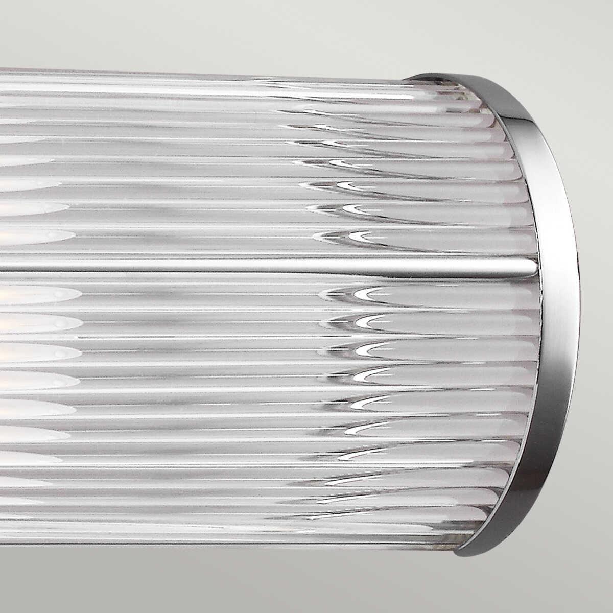 feiss paulson 2 light bar chrome bathroom wall light Close Up LED Bulb