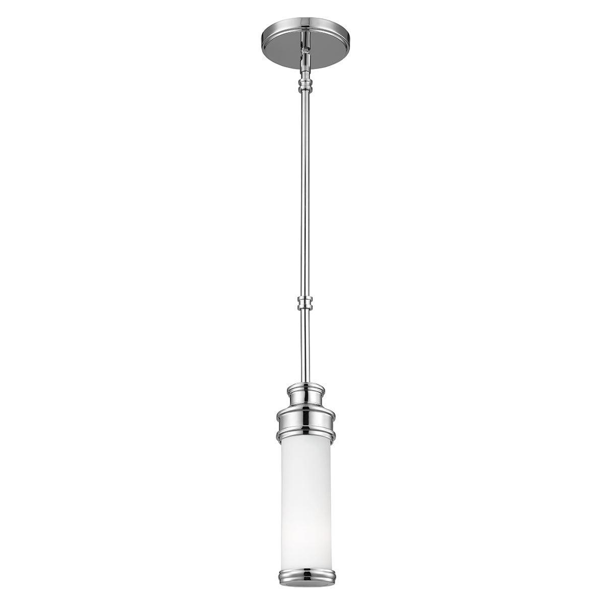 feiss payne 1 light mini pendant polished chrome bathroom light