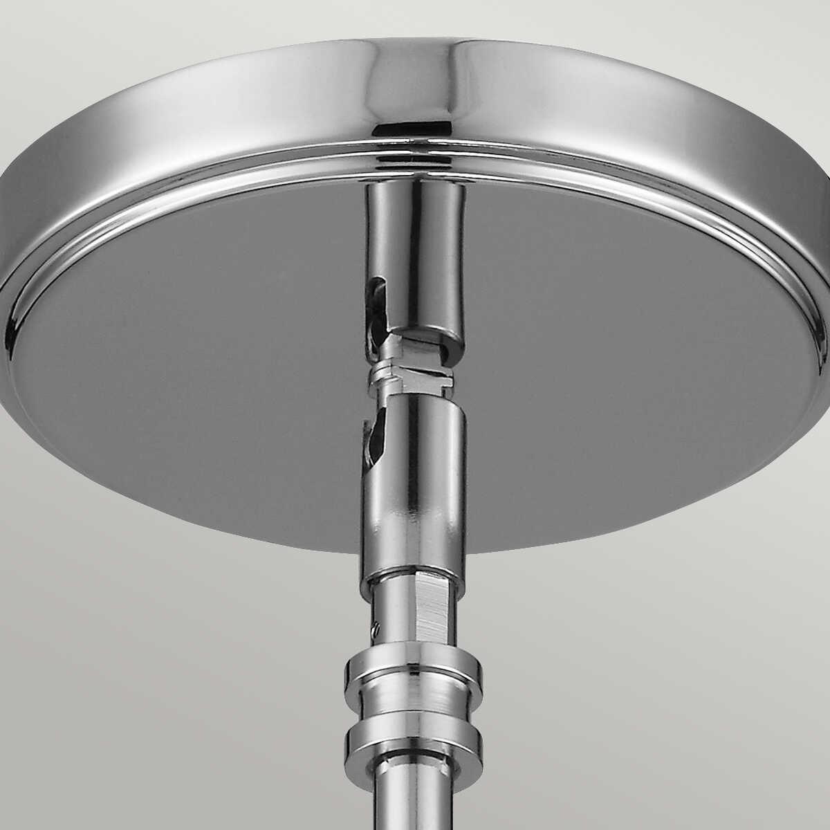 feiss payne 1 light mini pendant polished chrome bathroom light Close Up
