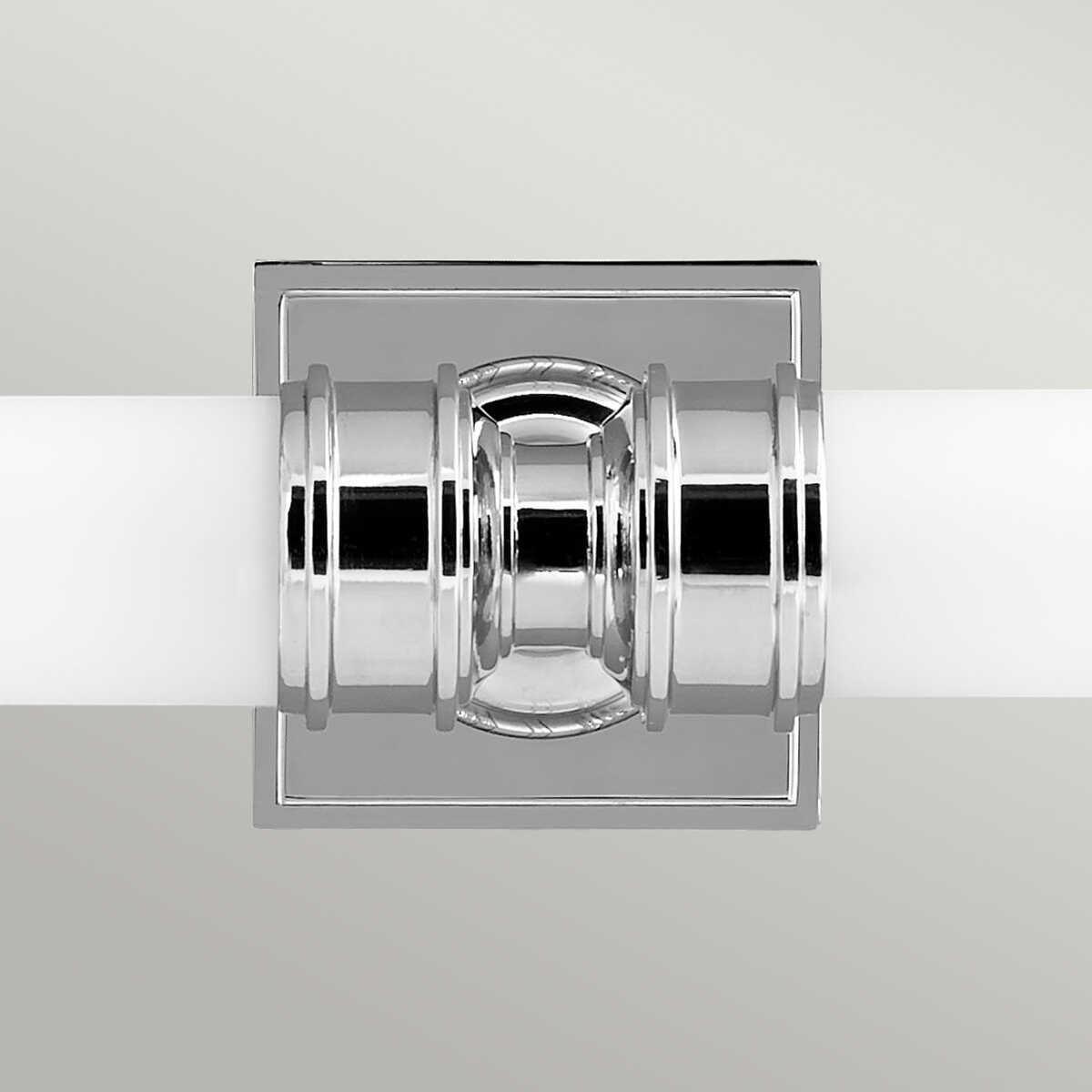 feiss payne polished chrome finish twin arm bathroom wall light fe payne2 bath Detailed Close Up