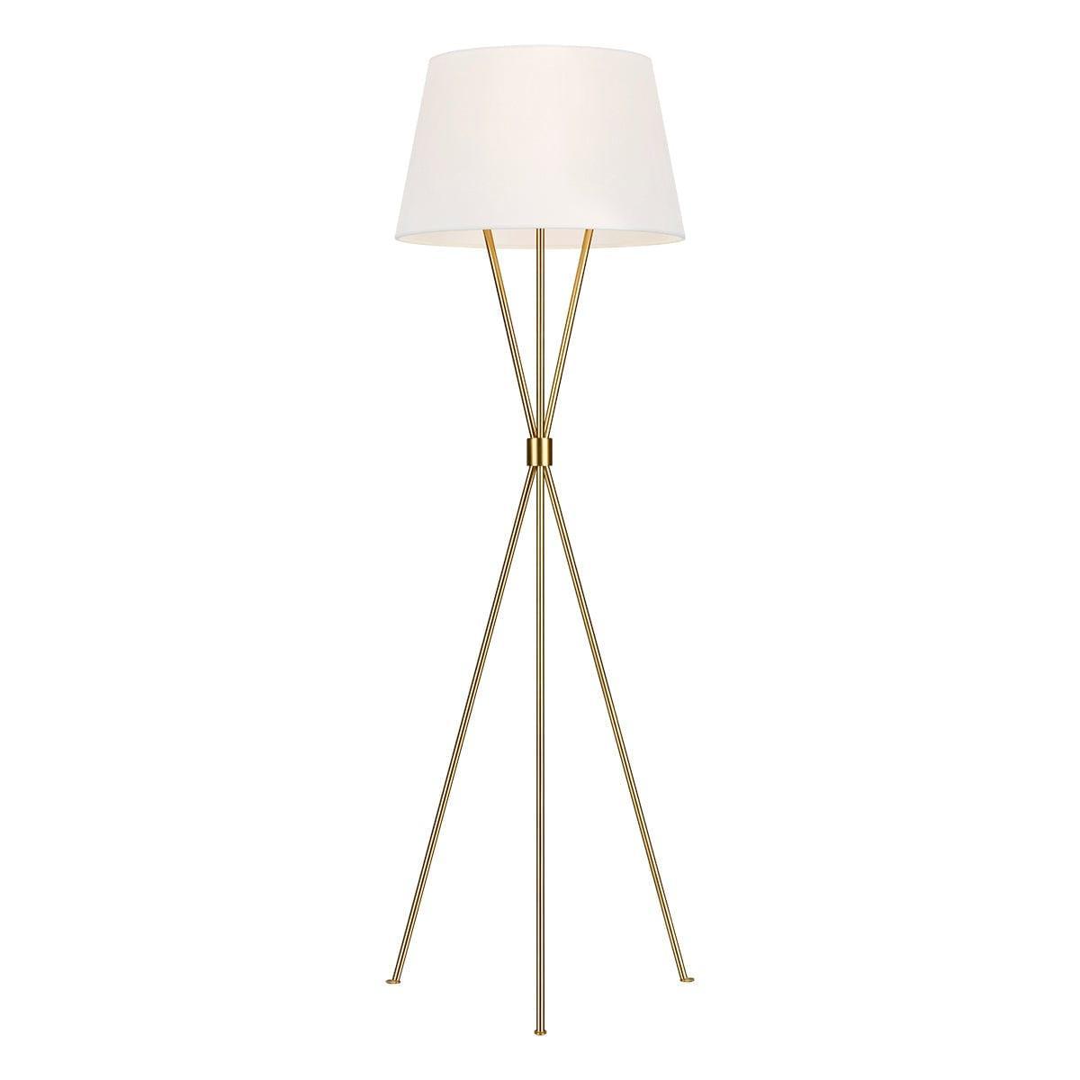 Feiss Penny 1 Light Brass Floor Lamp - Elstead Lighting by Elstead Lighting 1