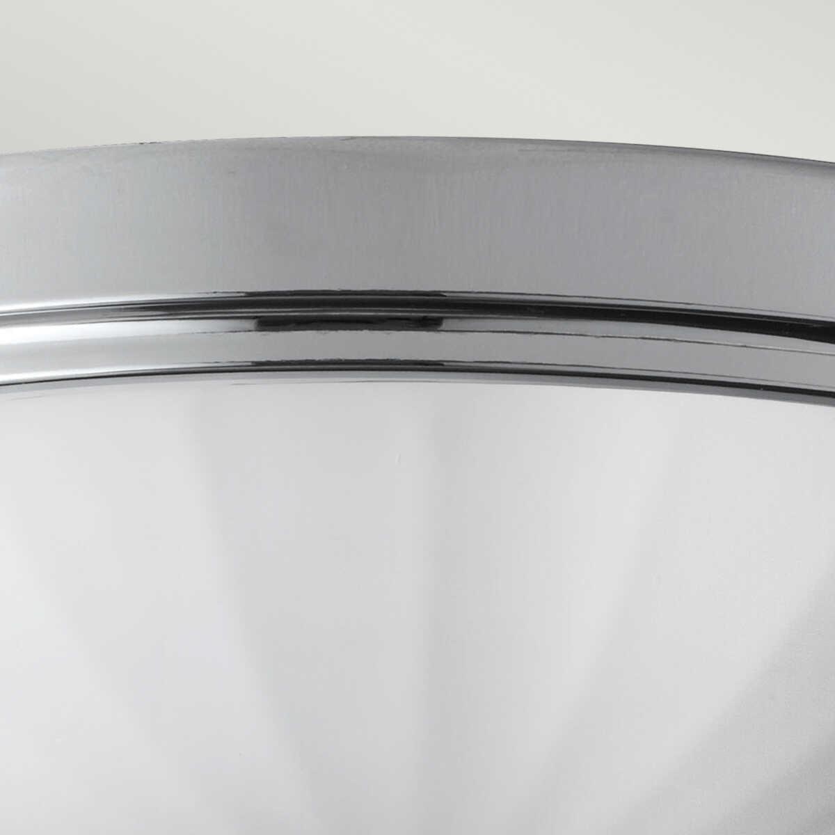 feiss perry polished chrome finish flush bathroom ceiling light Detailed Close Up