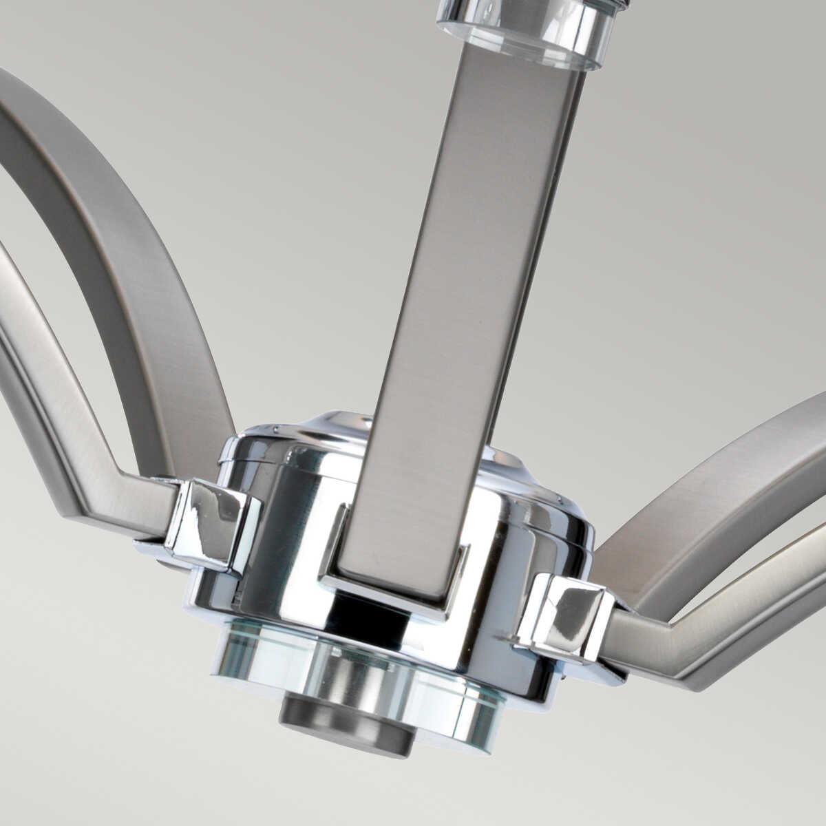 Feiss Prospect Park 5 Light Chandelier - Nickel & Chrome-Elstead Lighting-6-Tiffany Lighting Direct