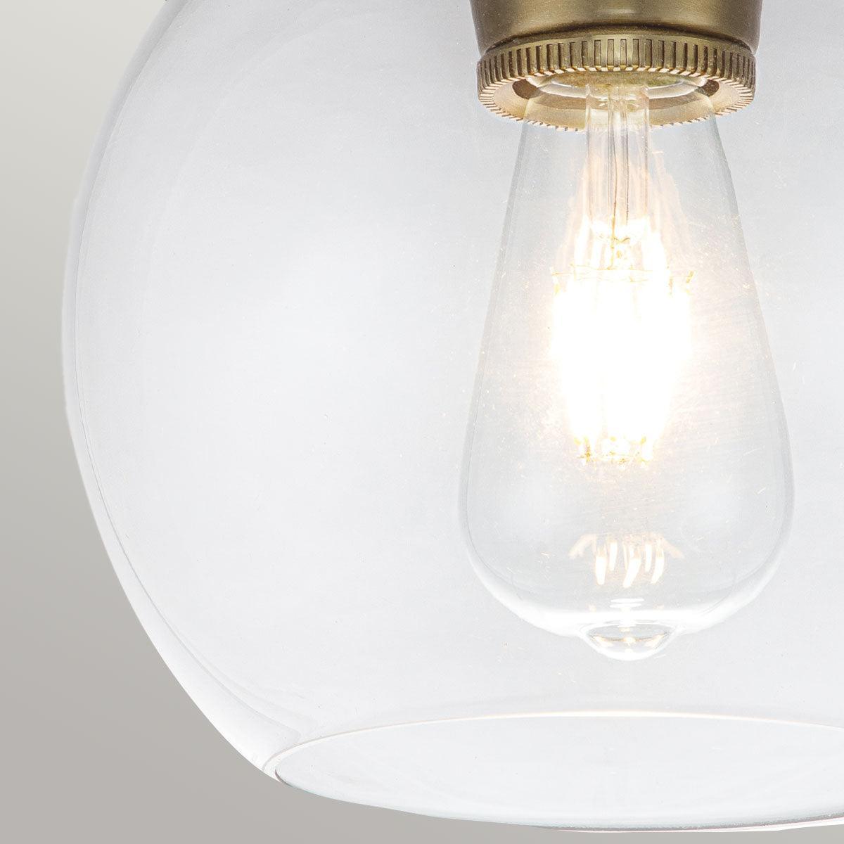 Feiss Tabby 1 Light Mini Pendant - Clear Glass Shade-Ceiling Pendant Lights-Elstead Lighting-2-Tiffany Lighting Direct