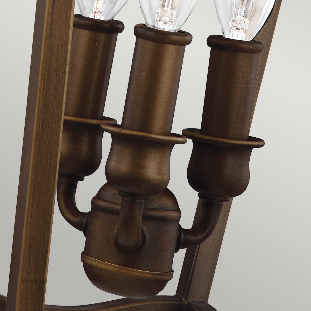 Feiss Yarmouth 3 Light Painted Aged Brass Ceiling Pendant-Ceiling Pendant Lights-Elstead Lighting-7-Tiffany Lighting Direct