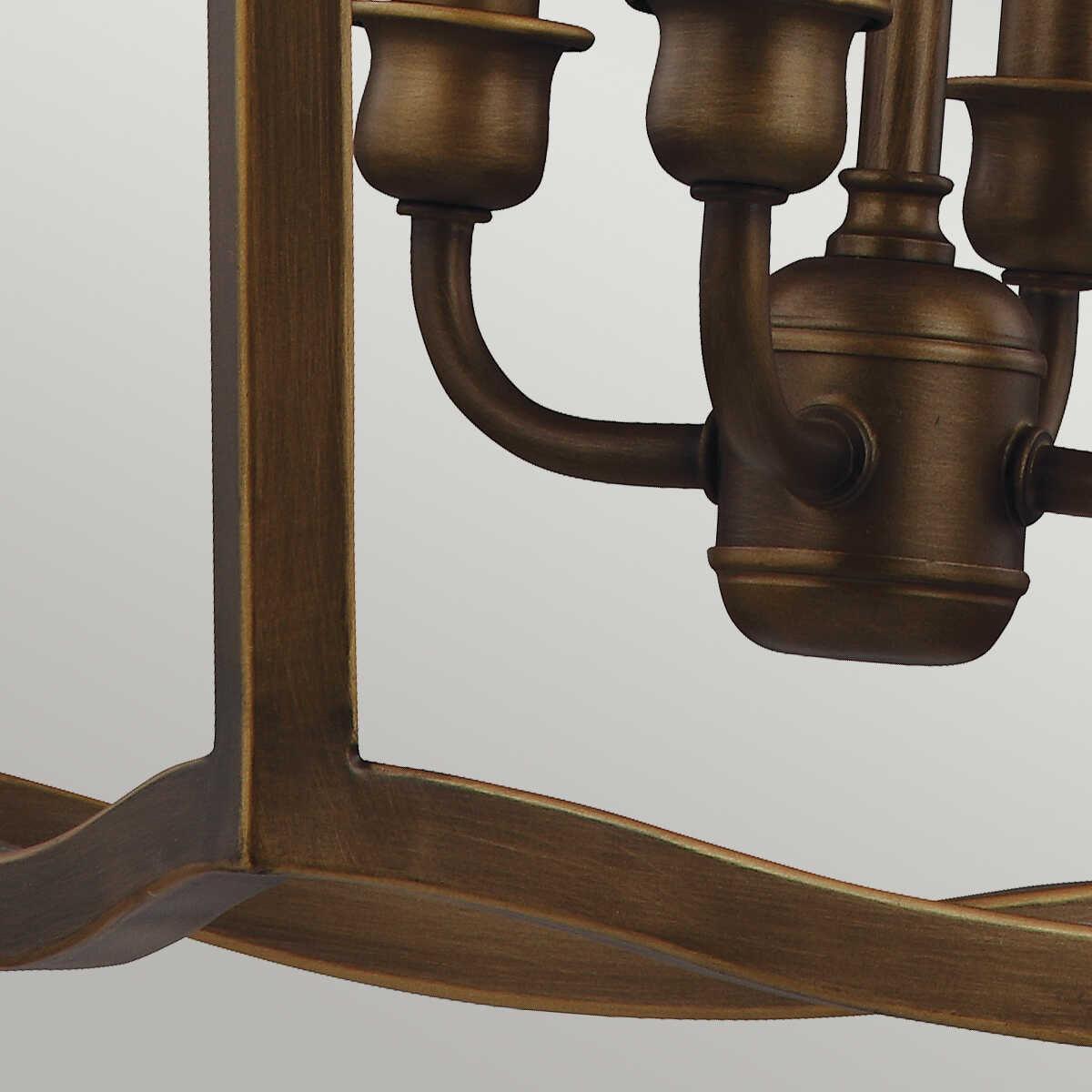 Feiss Yarmouth 4 Light Painted Aged Brass Ceiling Pendant-Ceiling Pendant Lights-Elstead Lighting-7-Tiffany Lighting Direct