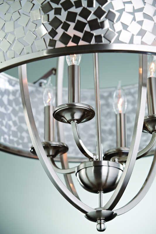Feiss Zara 4 Light Chrome Pendant Ceiling Light-Ceiling Pendant Lights-Elstead Lighting-4-Tiffany Lighting Direct