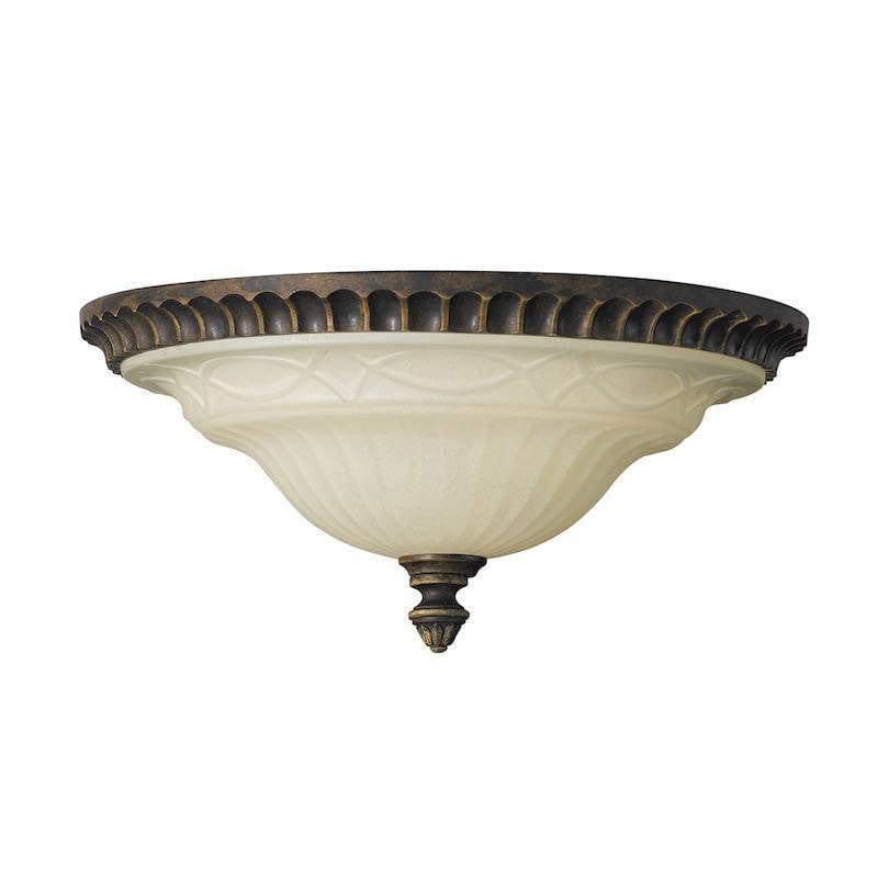 Elstead Feiss Drawing Room Bronze Flush Ceiling Light Living room Image