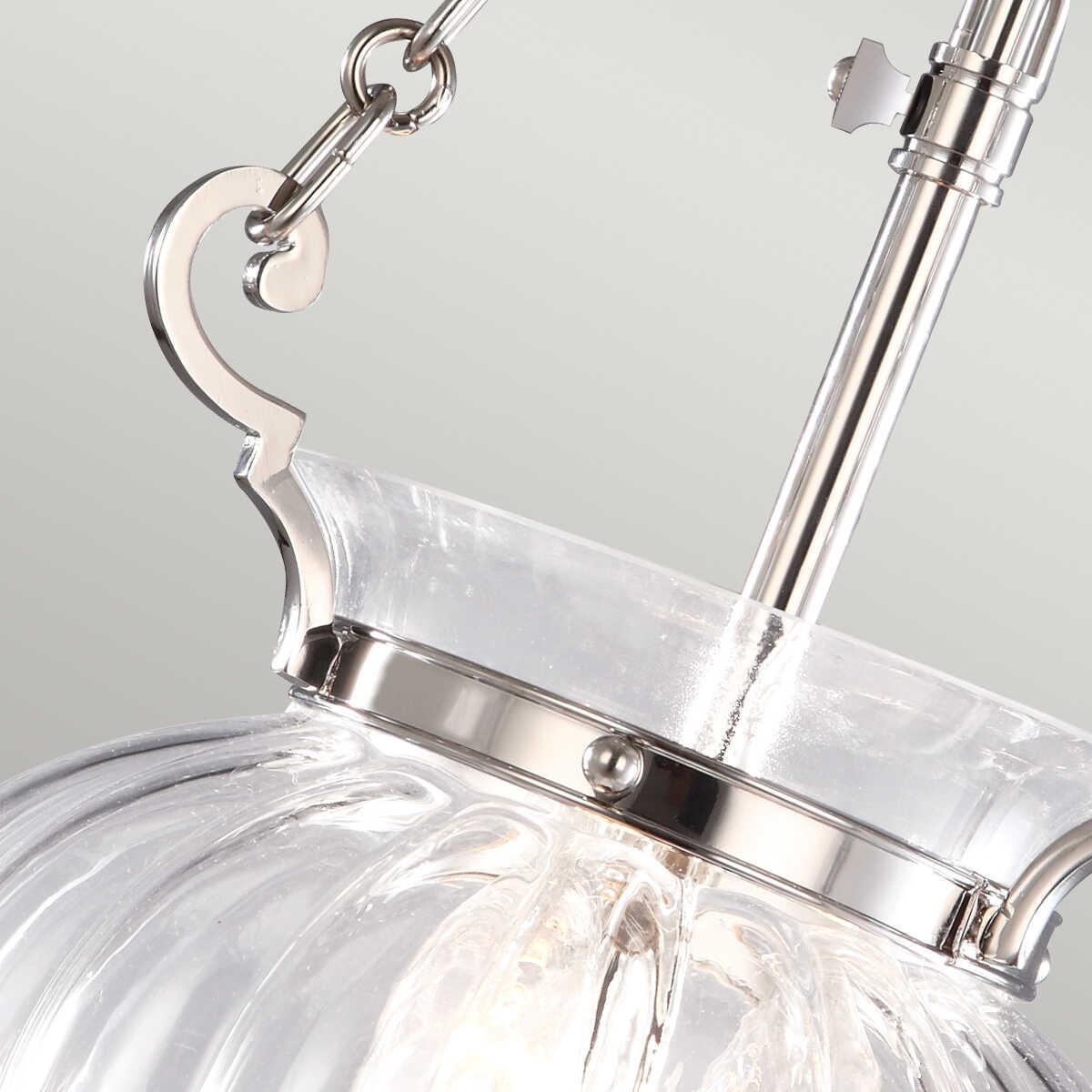 Elstead Finsbury Park Nickel Small 3 Light Ceiling Lantern-Ceiling Pendant Lights-Elstead Lighting-6-Tiffany Lighting Direct