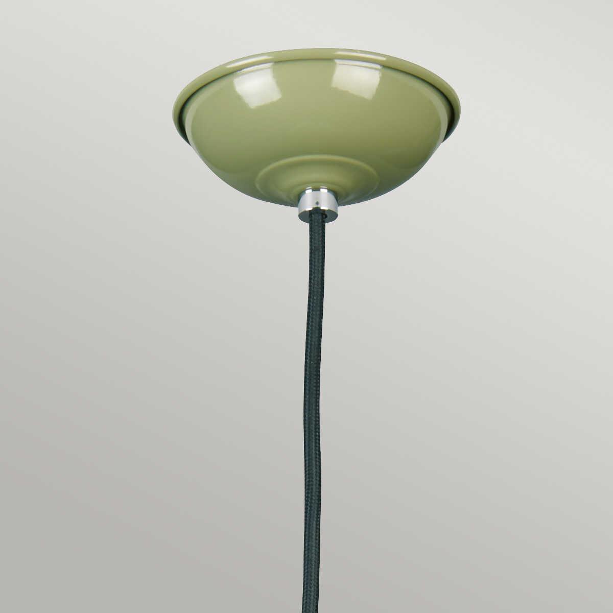 Elstead Lighting Franklin 1 Light Green Ceiling Pendant Light-Ceiling Pendant Lights-Elstead Lighting-2-Tiffany Lighting Direct