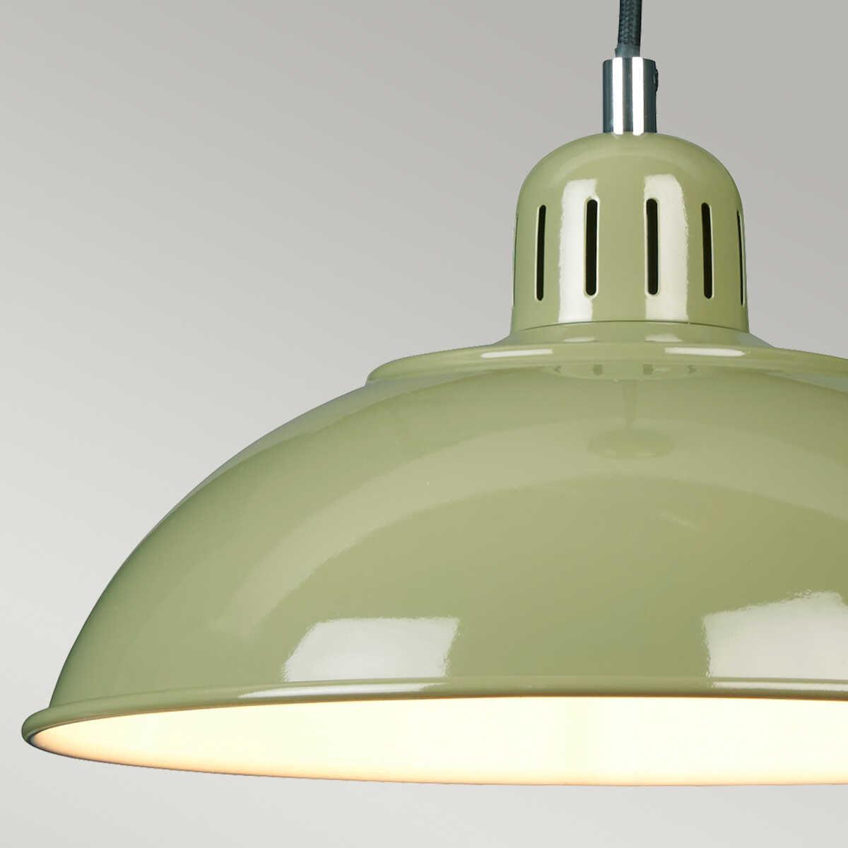 Elstead Lighting Franklin 1 Light Green Ceiling Pendant Light-Ceiling Pendant Lights-Elstead Lighting-7-Tiffany Lighting Direct
