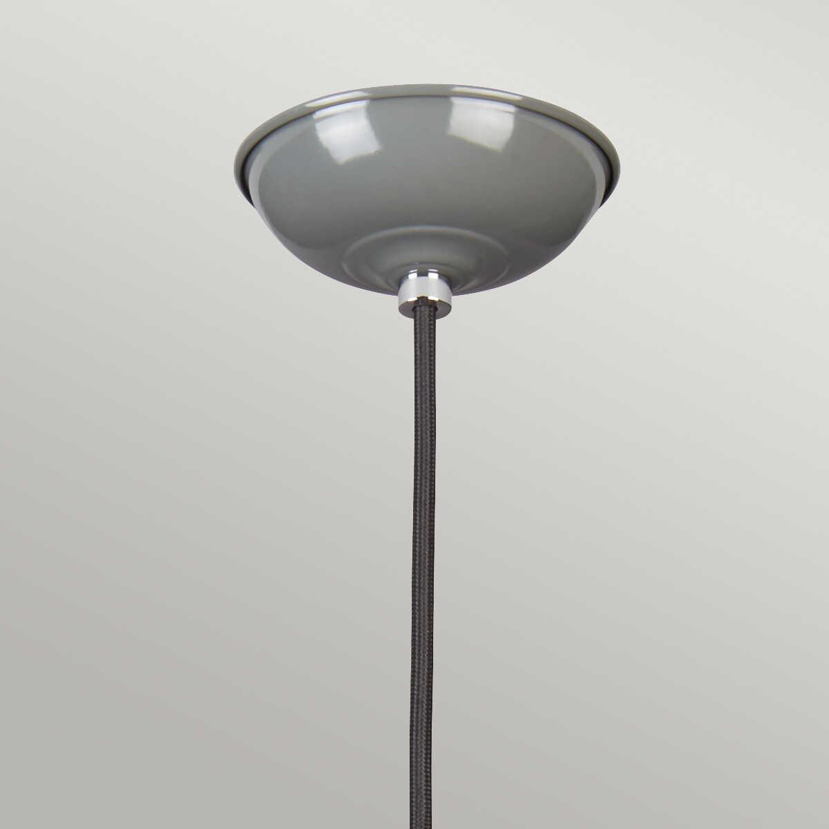 Elstead Lighting Franklin 1 Light Grey Ceiling Pendant-Ceiling Pendant Lights-Elstead Lighting-2-Tiffany Lighting Direct