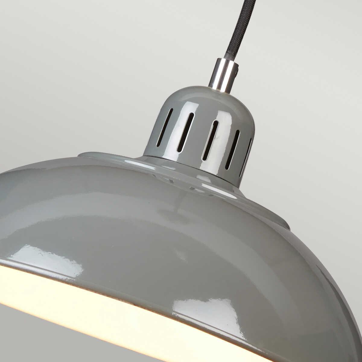 Elstead Lighting Franklin 1 Light Grey Ceiling Pendant-Ceiling Pendant Lights-Elstead Lighting-6-Tiffany Lighting Direct