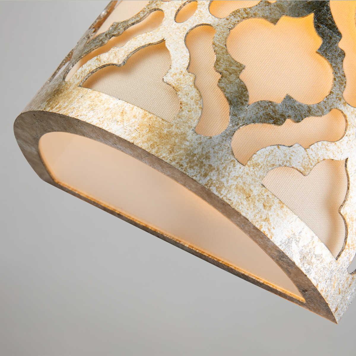 Gilded Nola Arabella 1 Light Gold Wall Light Living Room Shade Image