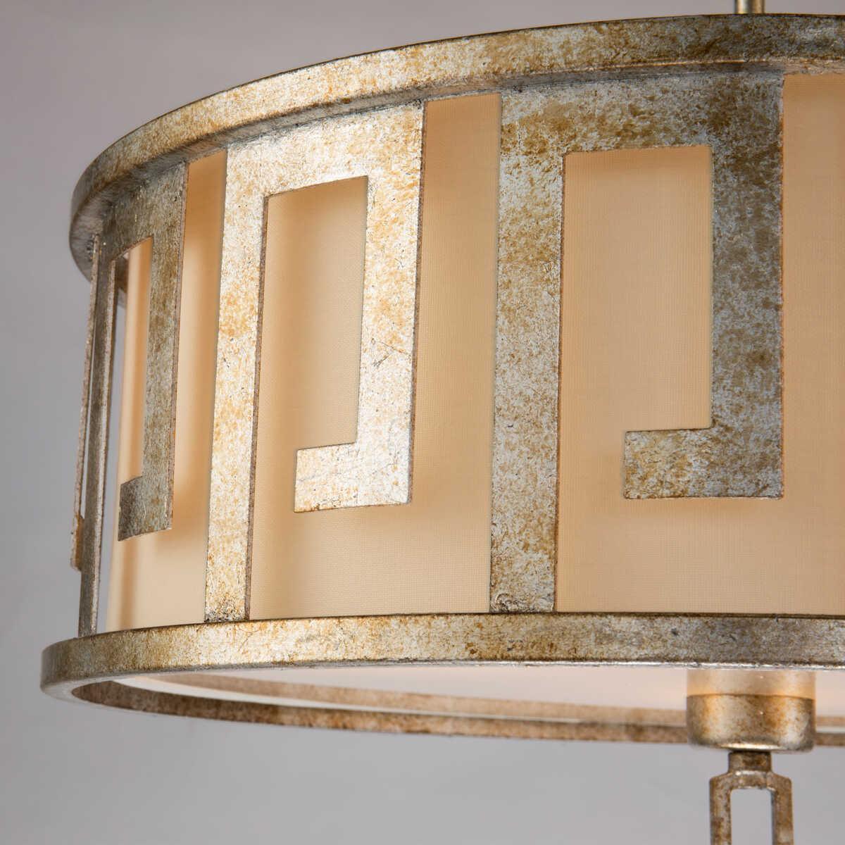 Gilded Nola Lemuria 3 Light Gold Duo-Mount Large Pendant-Ceiling Pendant Lights-Elstead Lighting-2-Tiffany Lighting Direct