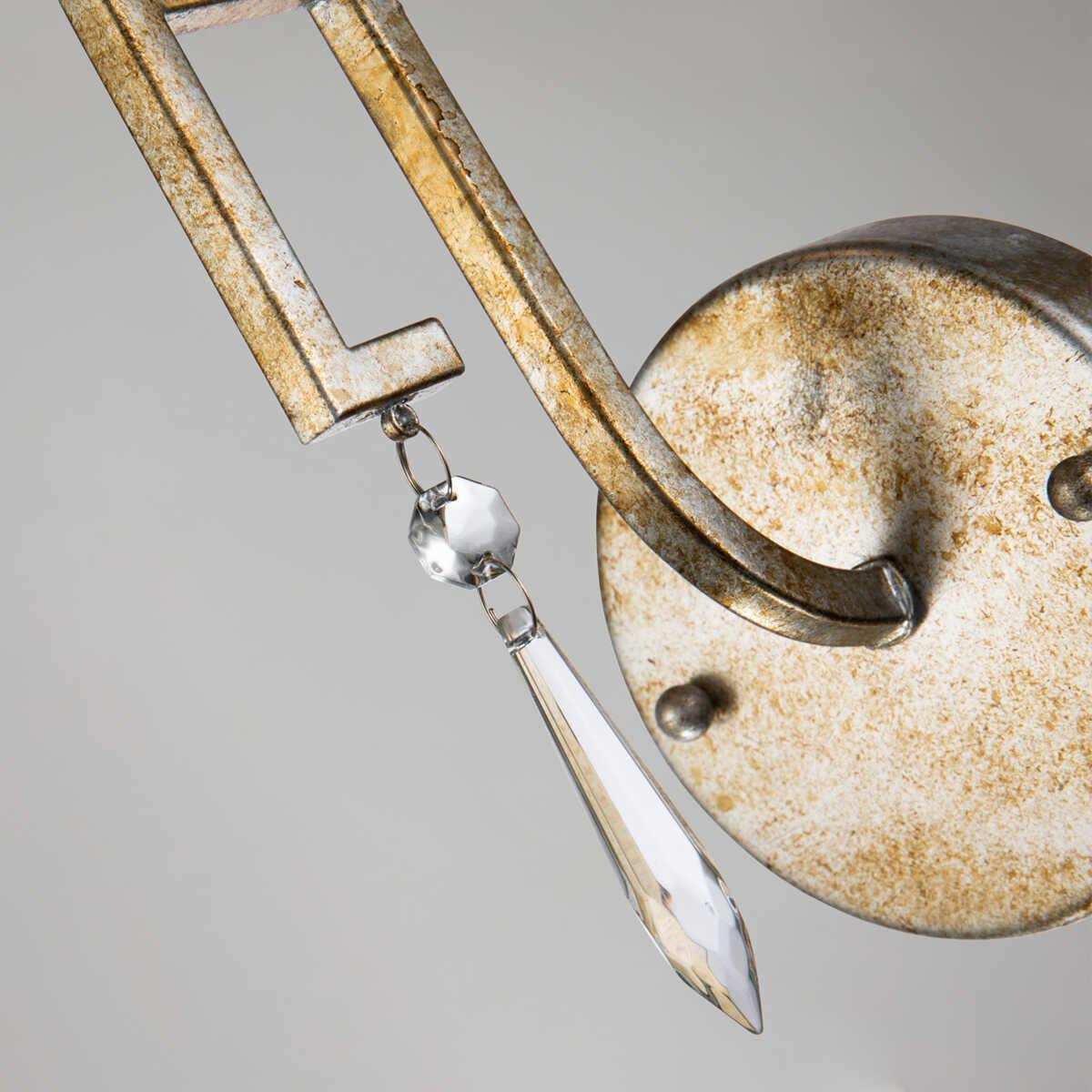 Gilded Nola Lemuria 1 Light Gold Wall Light Close Up Image