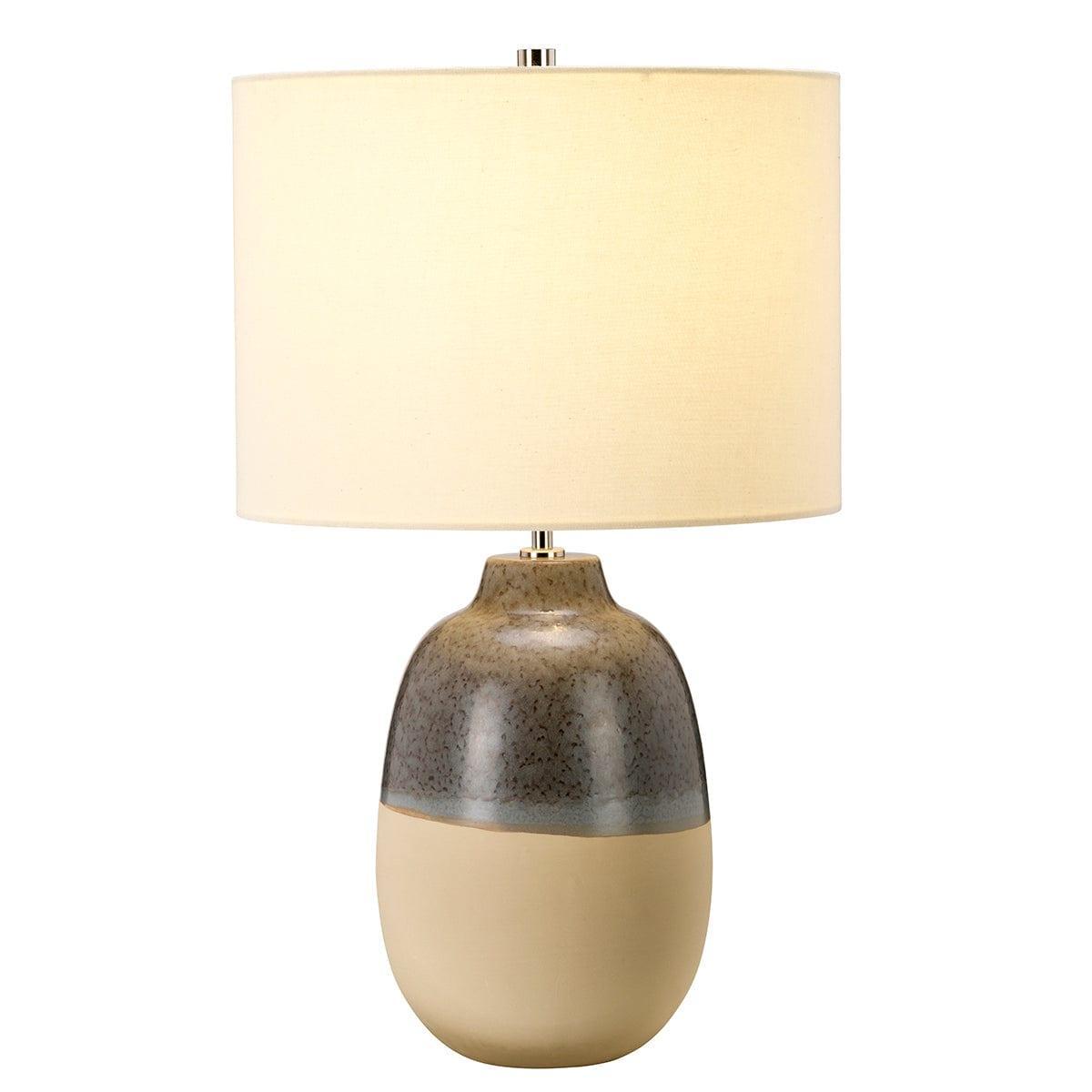 Grange Park Grey & Brown Ceramic Table Lamp