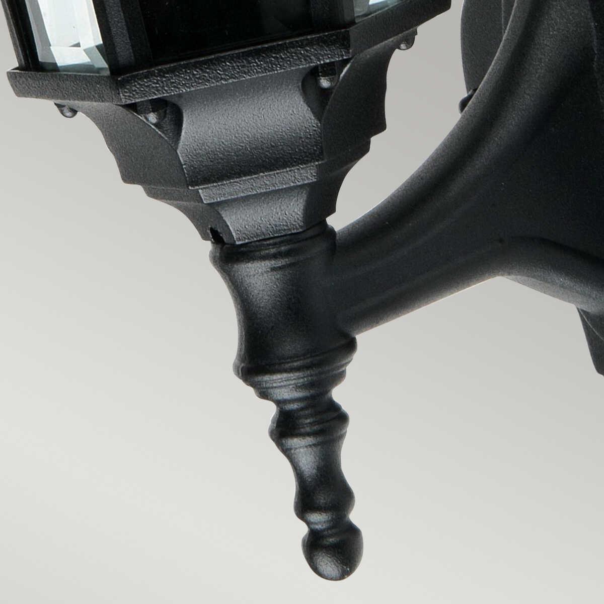 elstead ledbury black finish outdoor wall lantern Living Room Close Up