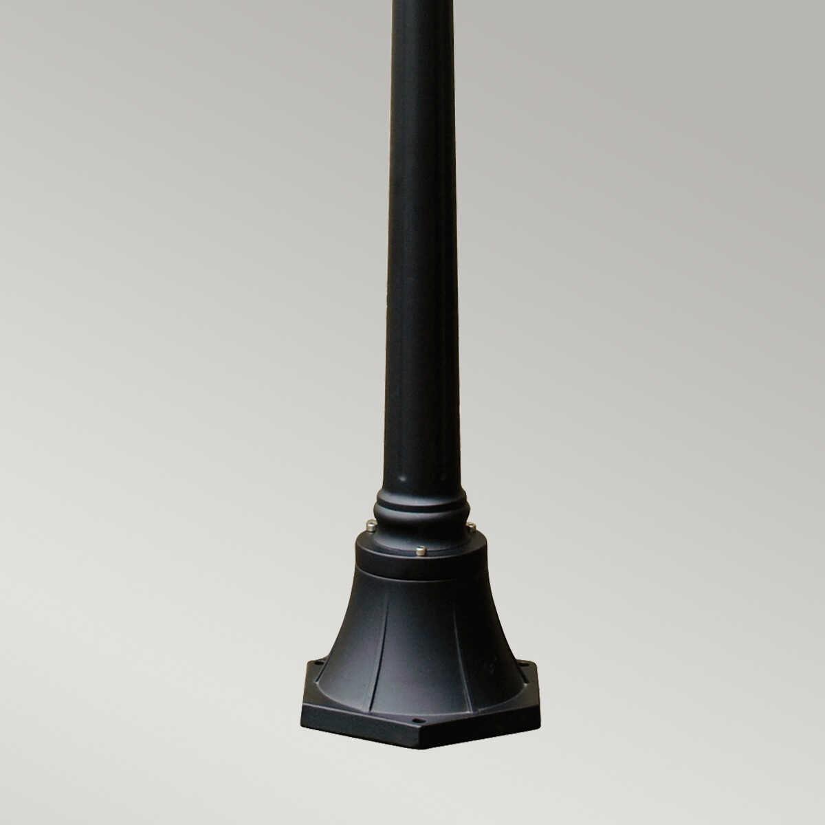 elstead ledbury black finish outdoor lamp post Detailed Close Up