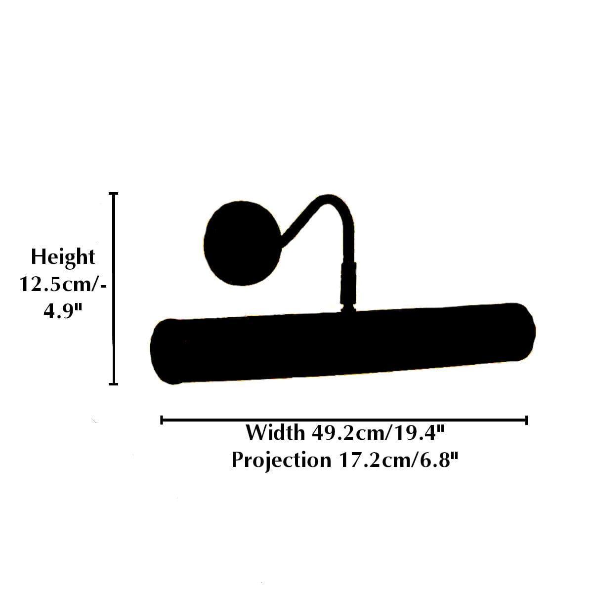 g9 double arm mirror black finish picture light Living Room Image