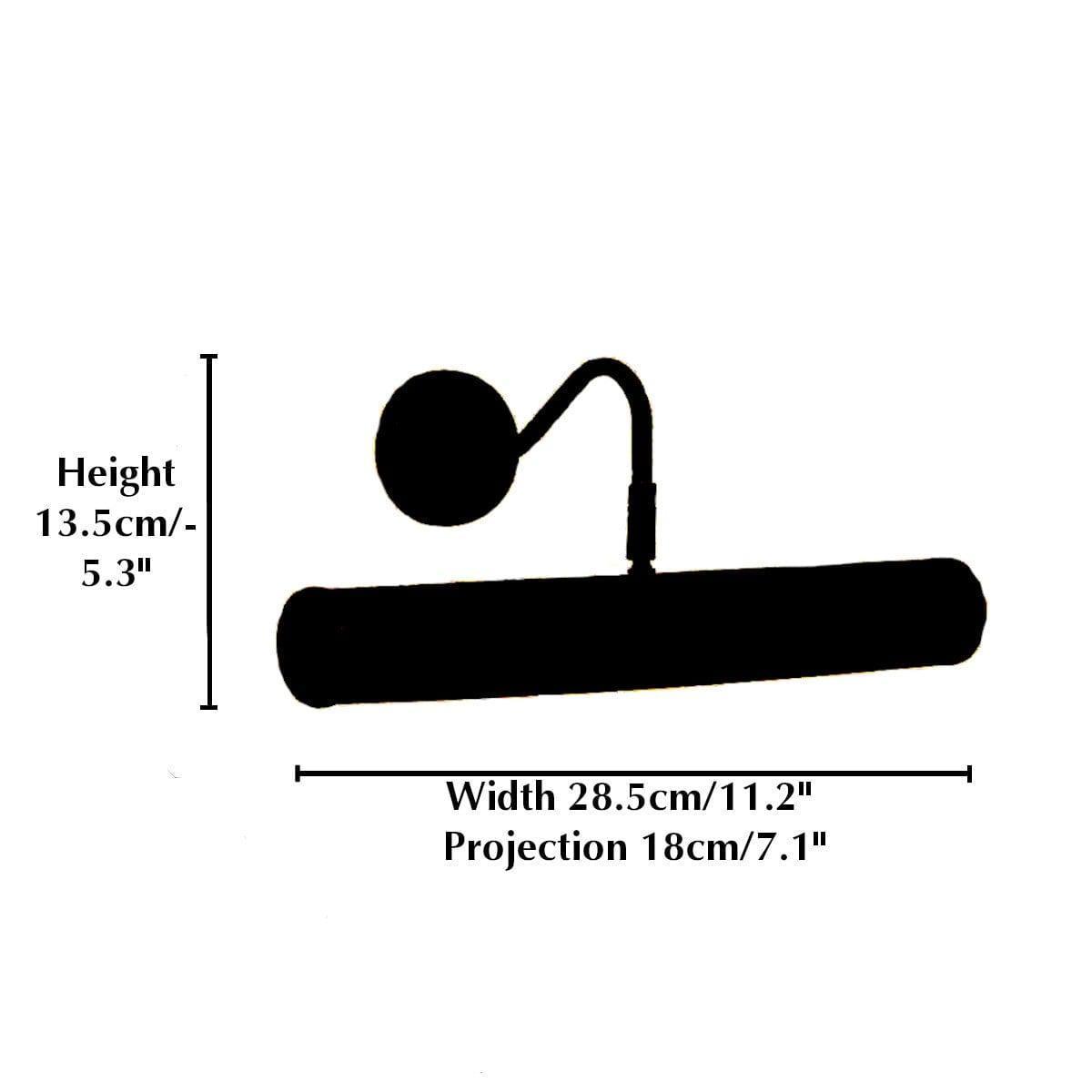 g9 antique brass finish picture light Size Guide Iimage