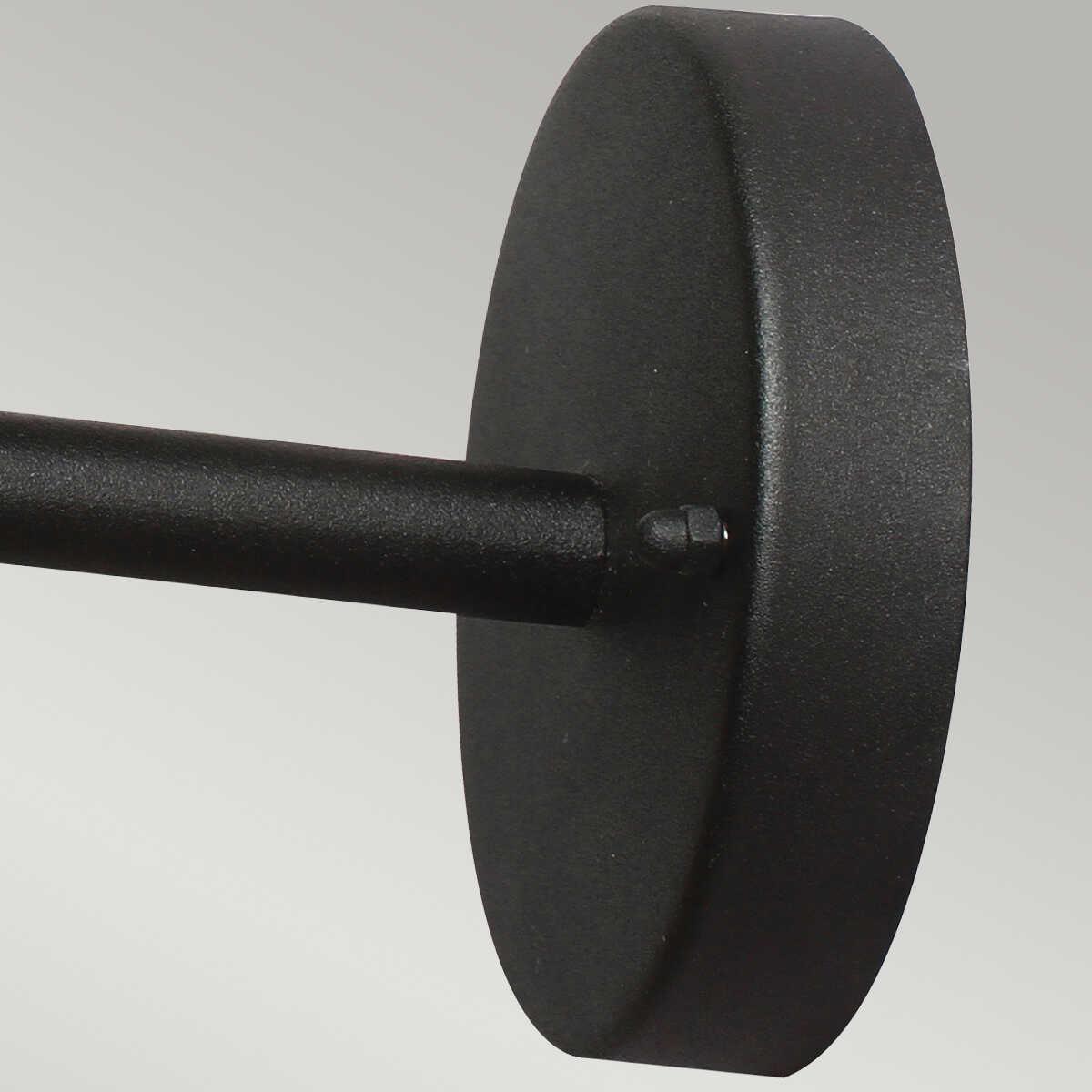 elstead helsingor black outdoor wall light Detailed Close Up