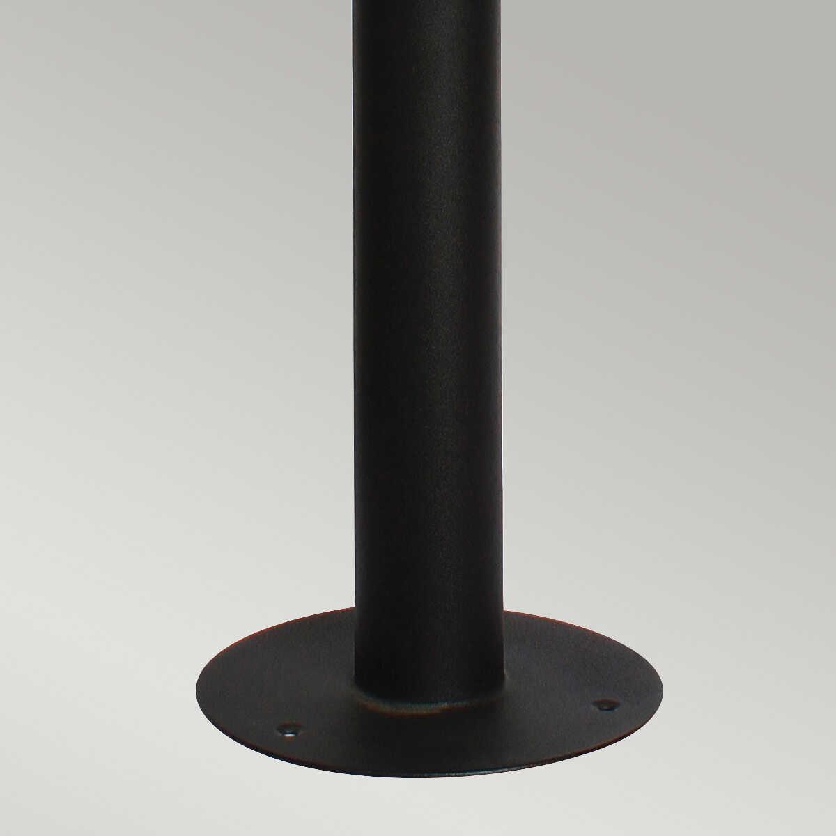elstead helsingor black outdoor bollard light Close Up LED Bulb