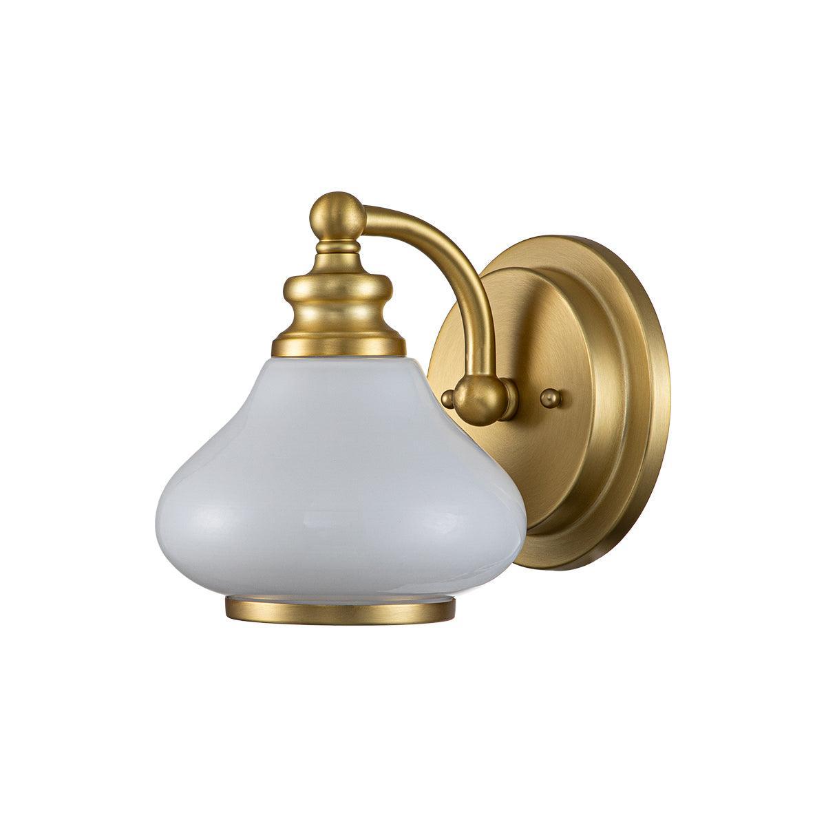 Hinkley Ainsley 1 Light Brass Bathroom Wall Light Living Room Close Up