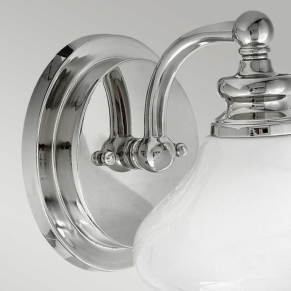 hinkley ainsley 1 light polished chrome bathroom wall light Close Up
