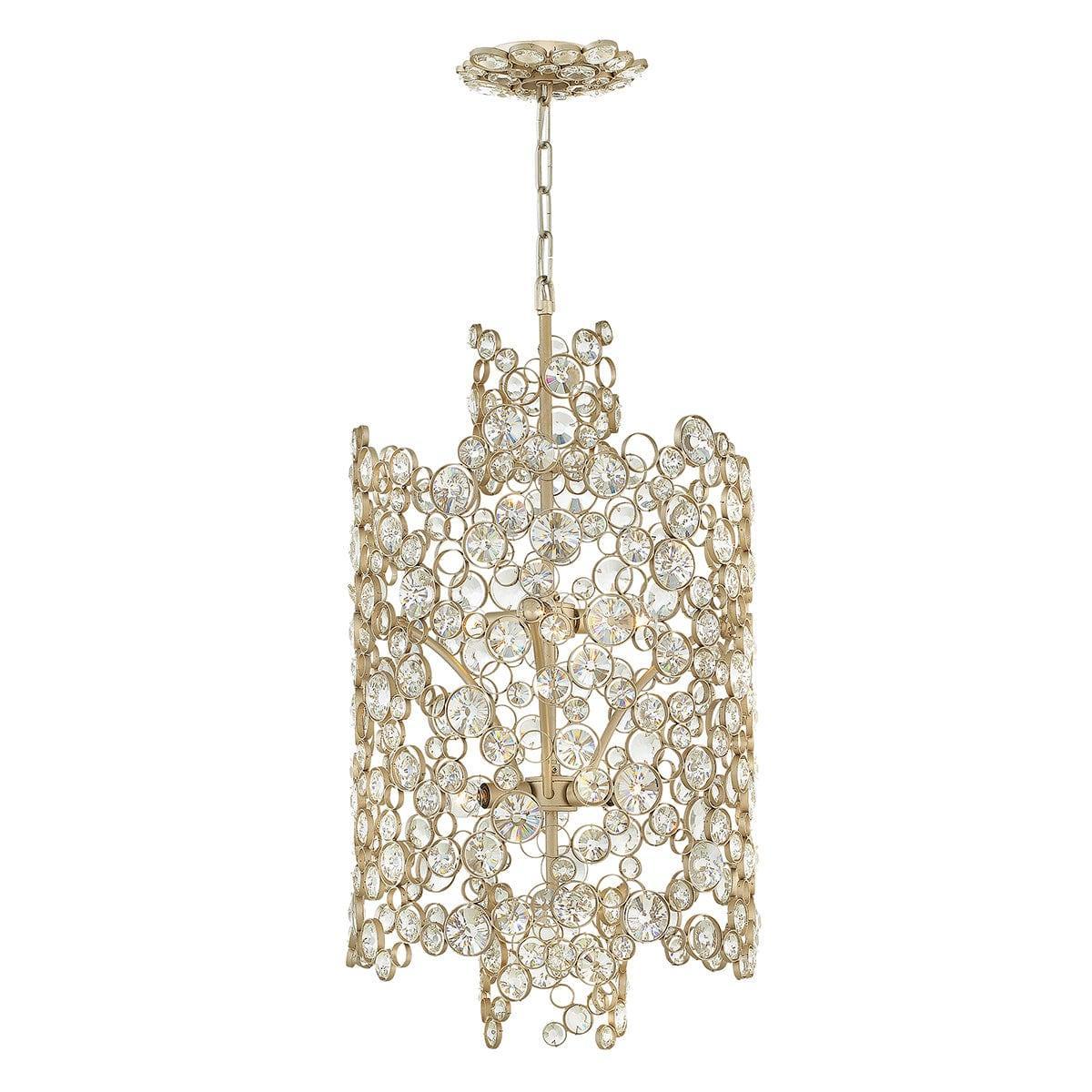 Hinkley Anya Two Tier Silver Pendant Ceiling Light-Ceiling Pendant Lights-Elstead Lighting-1-Tiffany Lighting Direct
