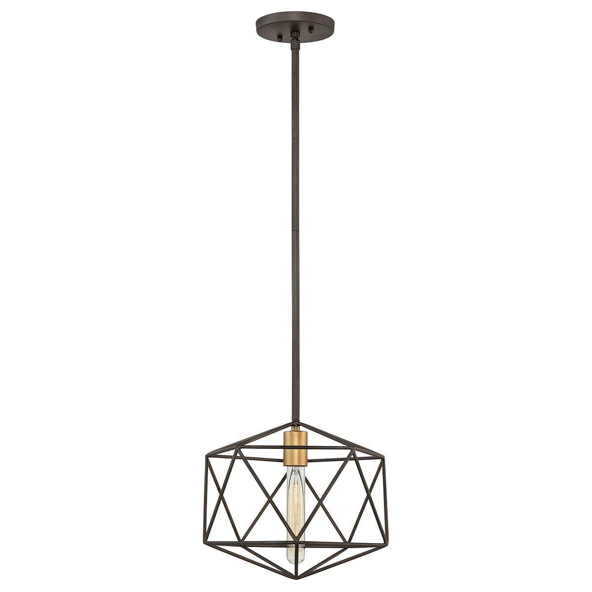Hinkley Astrid Mini Matte Bronze Pendant Ceiling Light-Ceiling Pendant Lights-Elstead Lighting-1-Tiffany Lighting Direct