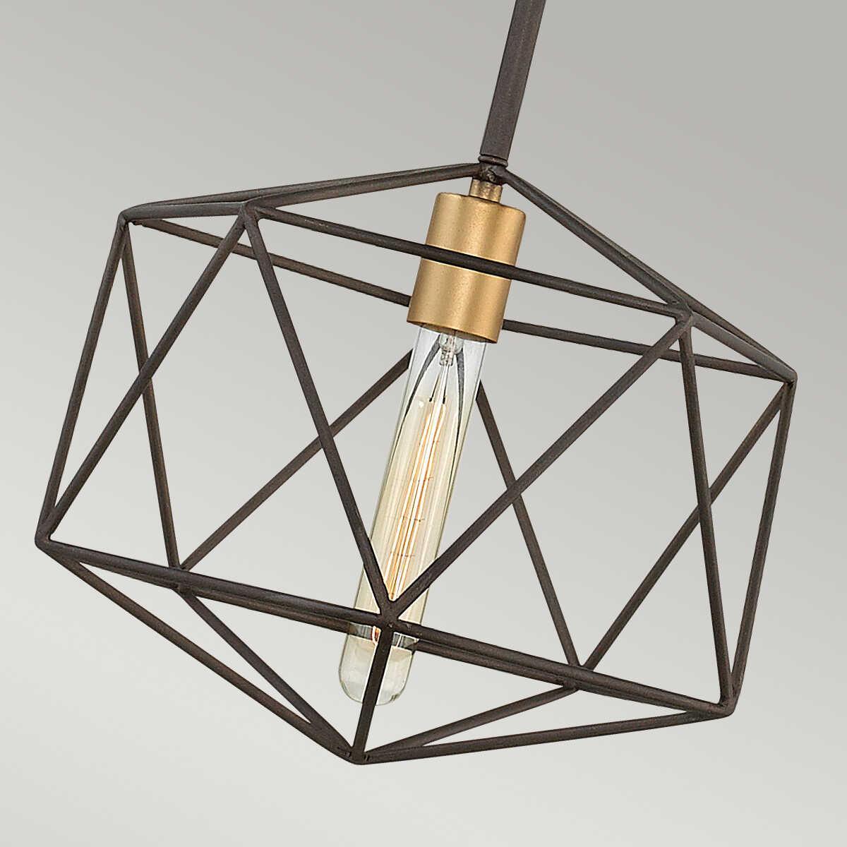 Hinkley Astrid Mini Matte Bronze Pendant Ceiling Light-Ceiling Pendant Lights-Elstead Lighting-4-Tiffany Lighting Direct