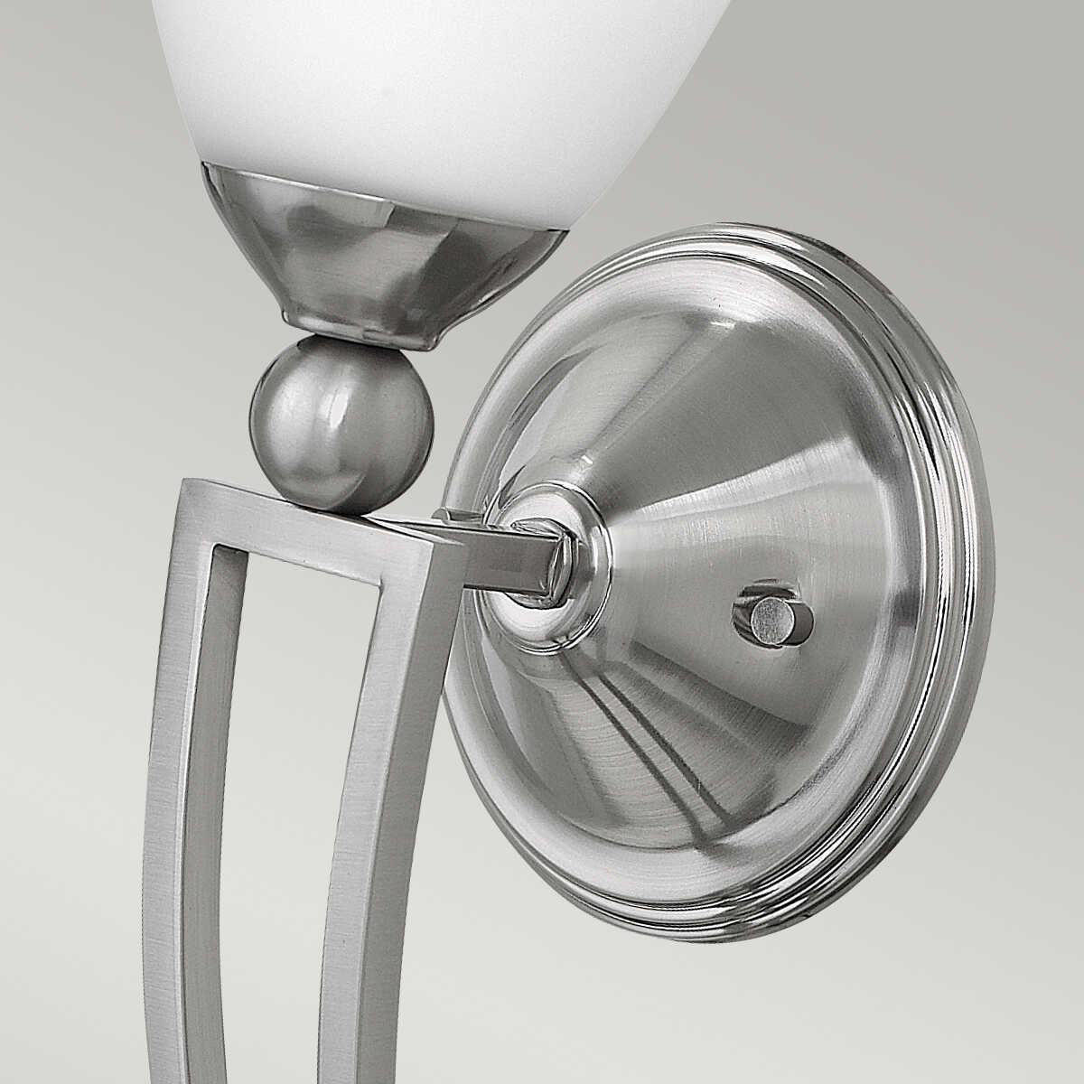 hinkley bolla brushed nickel finish wall torchiere Living Room Close Up