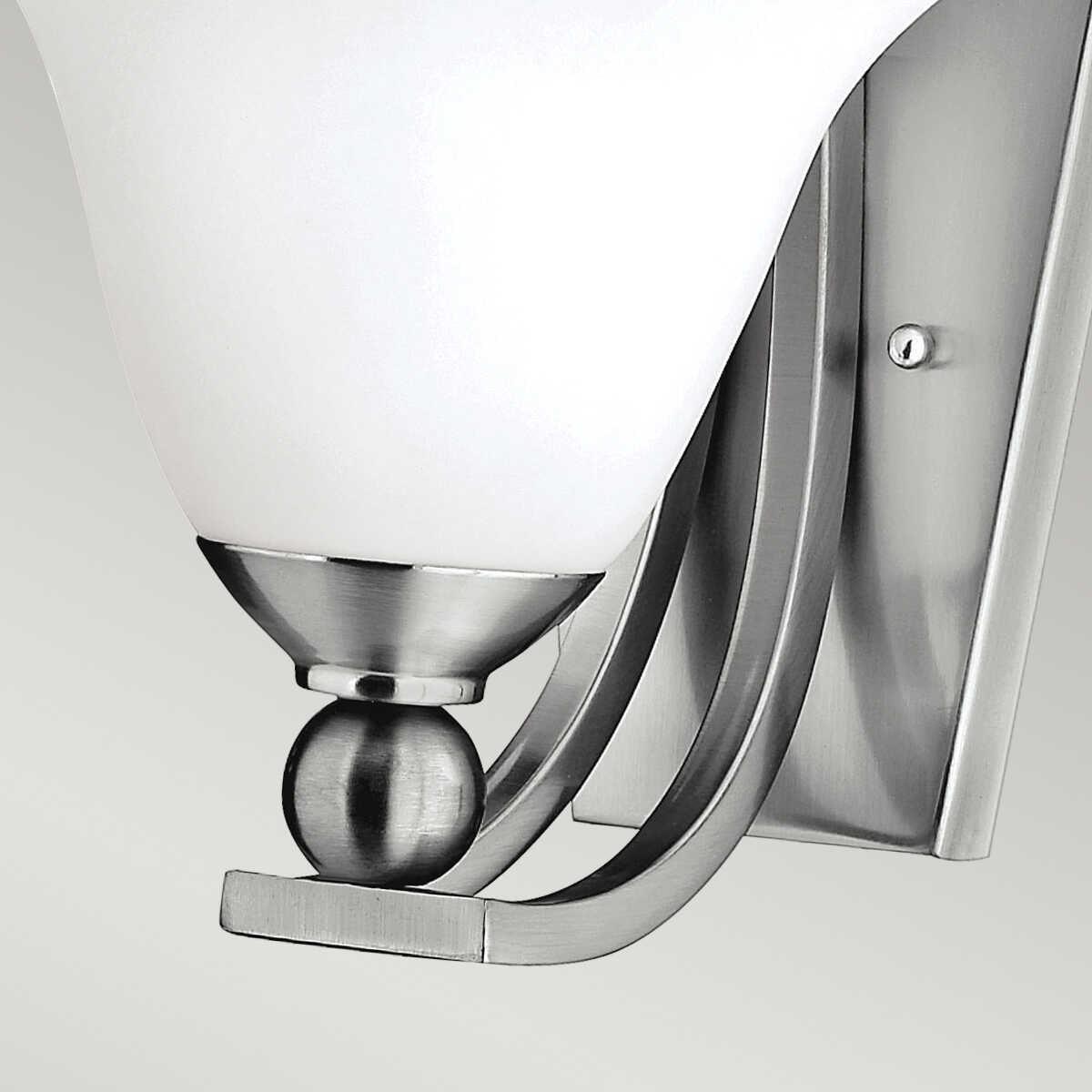 hinkley bolla brushed nickel finish wall light Close Up LED Bulb
