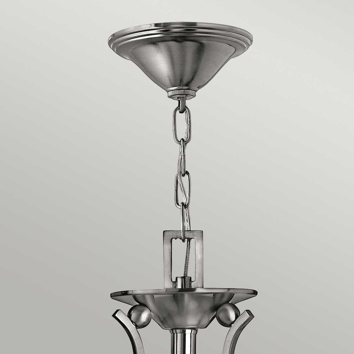 Hinkley Bolla Brushed Nickel 3 Light Chandelier-Elstead Lighting-5-Tiffany Lighting Direct
