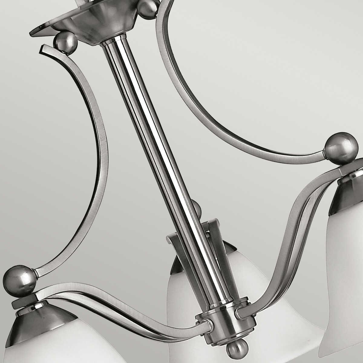 Hinkley Bolla Brushed Nickel 3 Light Chandelier-Elstead Lighting-6-Tiffany Lighting Direct