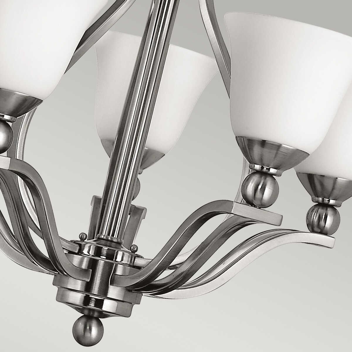 Hinkley Bolla Nickel 5 Light/Arm Chandelier-Elstead Lighting-6-Tiffany Lighting Direct