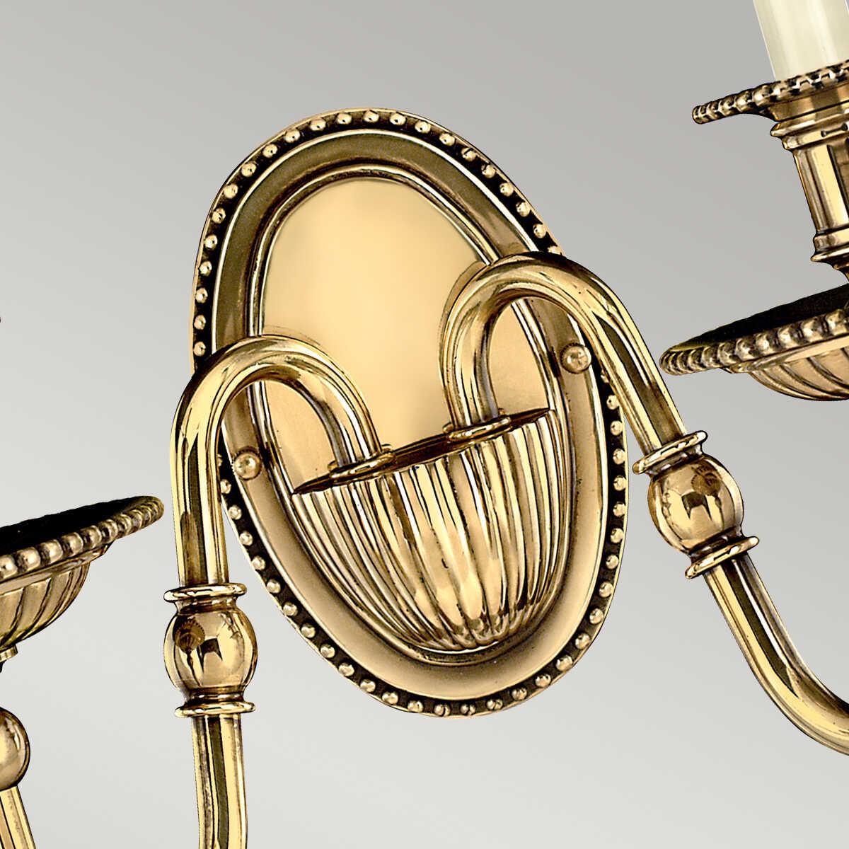 Traditional Wall Lights - Hinkley Cambridge Wall Light HK-CAMBRIDGE2 dining room close up