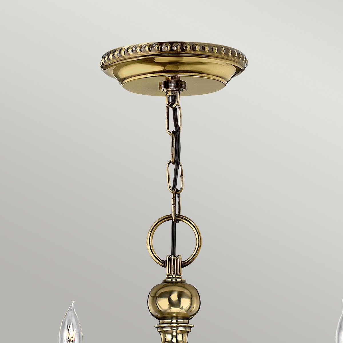 Hinkley Cambridge Solid Brass 6 Light Chandelier-Elstead Lighting-5-Tiffany Lighting Direct