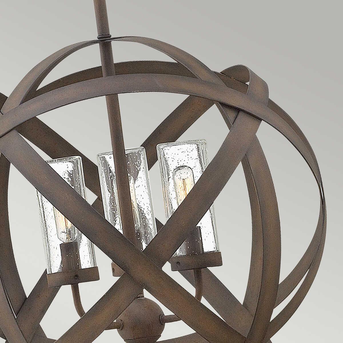 hinkley carson outdoor 3 light pendant Close Up LED Bulb