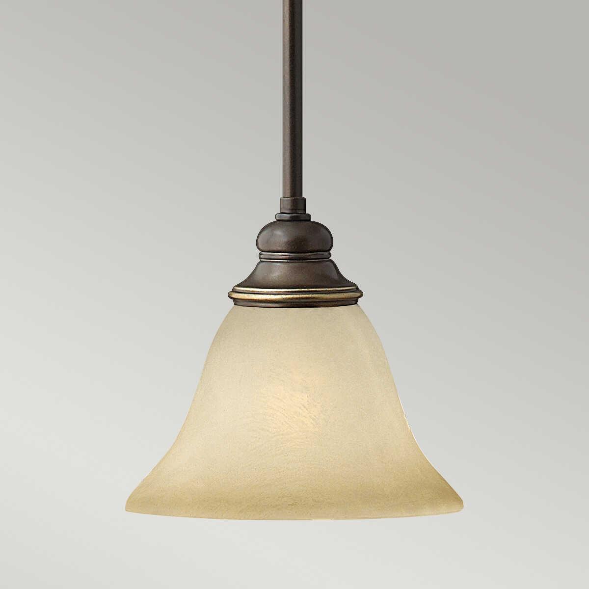 Hinkley Cello Bronze Small Art Deco Ceiling Light-Ceiling Pendant Lights-Elstead Lighting-6-Tiffany Lighting Direct