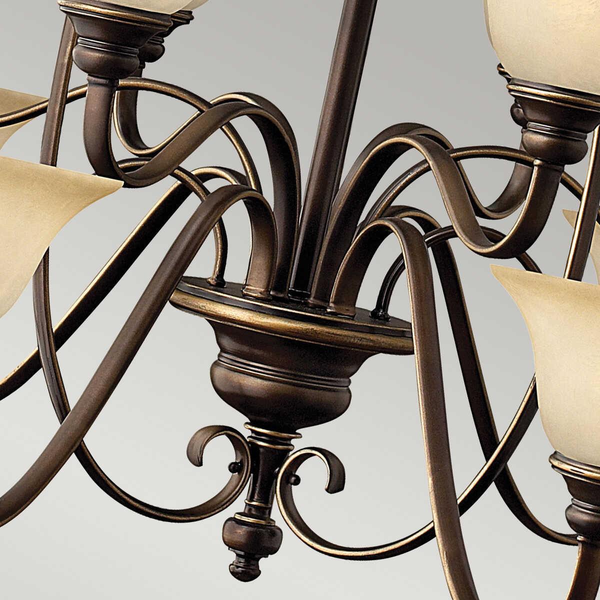 Hinkley Cello 15 Light Antique Bronze Chandelier-Elstead Lighting-6-Tiffany Lighting Direct