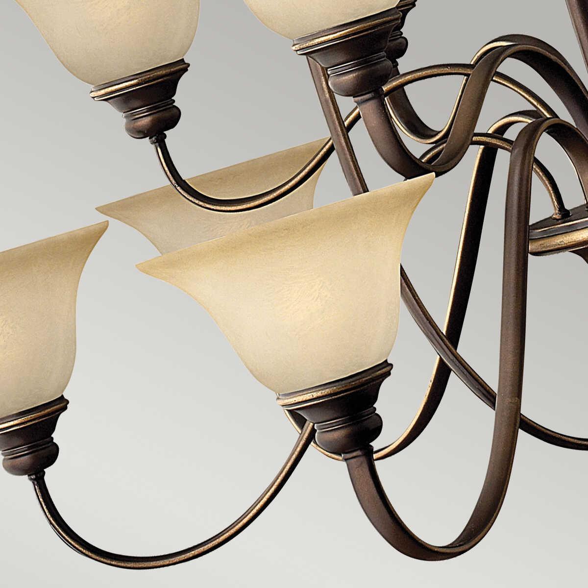 Hinkley Cello 15 Light Antique Bronze Chandelier-Elstead Lighting-7-Tiffany Lighting Direct