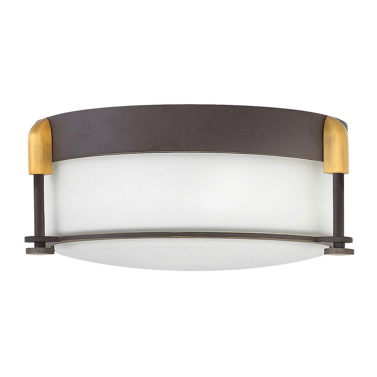 hinkley colbin small flush bronze bathroom ceiling light