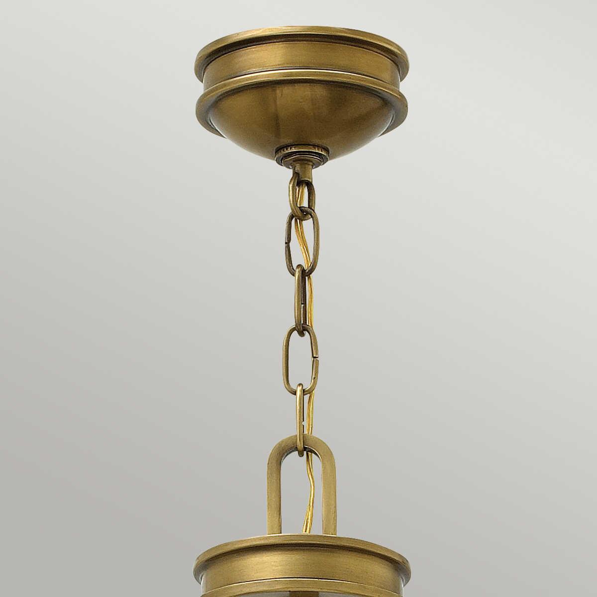 Hinkley Collier 4 Light Brass Pendant Ceiling Light-Ceiling Pendant Lights-Elstead Lighting-2-Tiffany Lighting Direct