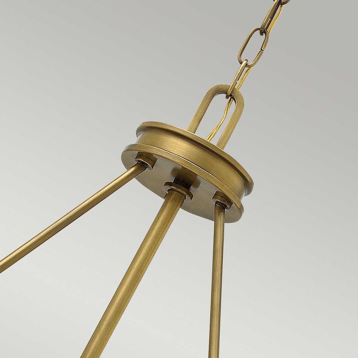 Hinkley Collier 4 Light Brass Pendant Ceiling Light-Ceiling Pendant Lights-Elstead Lighting-6-Tiffany Lighting Direct