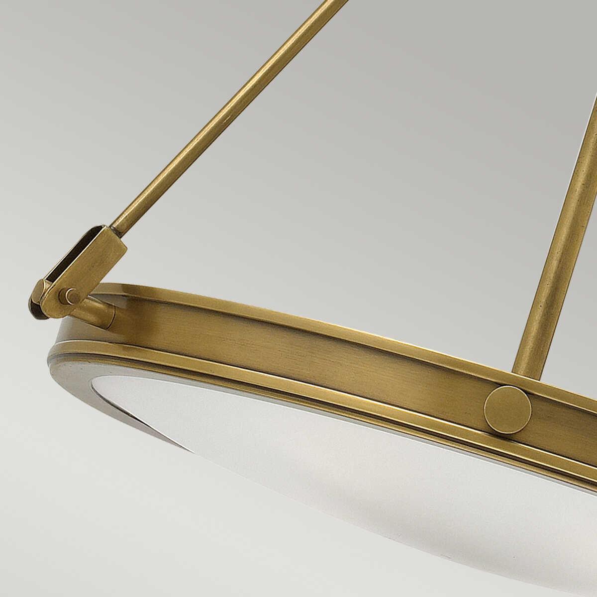 Hinkley Collier 4 Light Brass Pendant Ceiling Light-Ceiling Pendant Lights-Elstead Lighting-7-Tiffany Lighting Direct