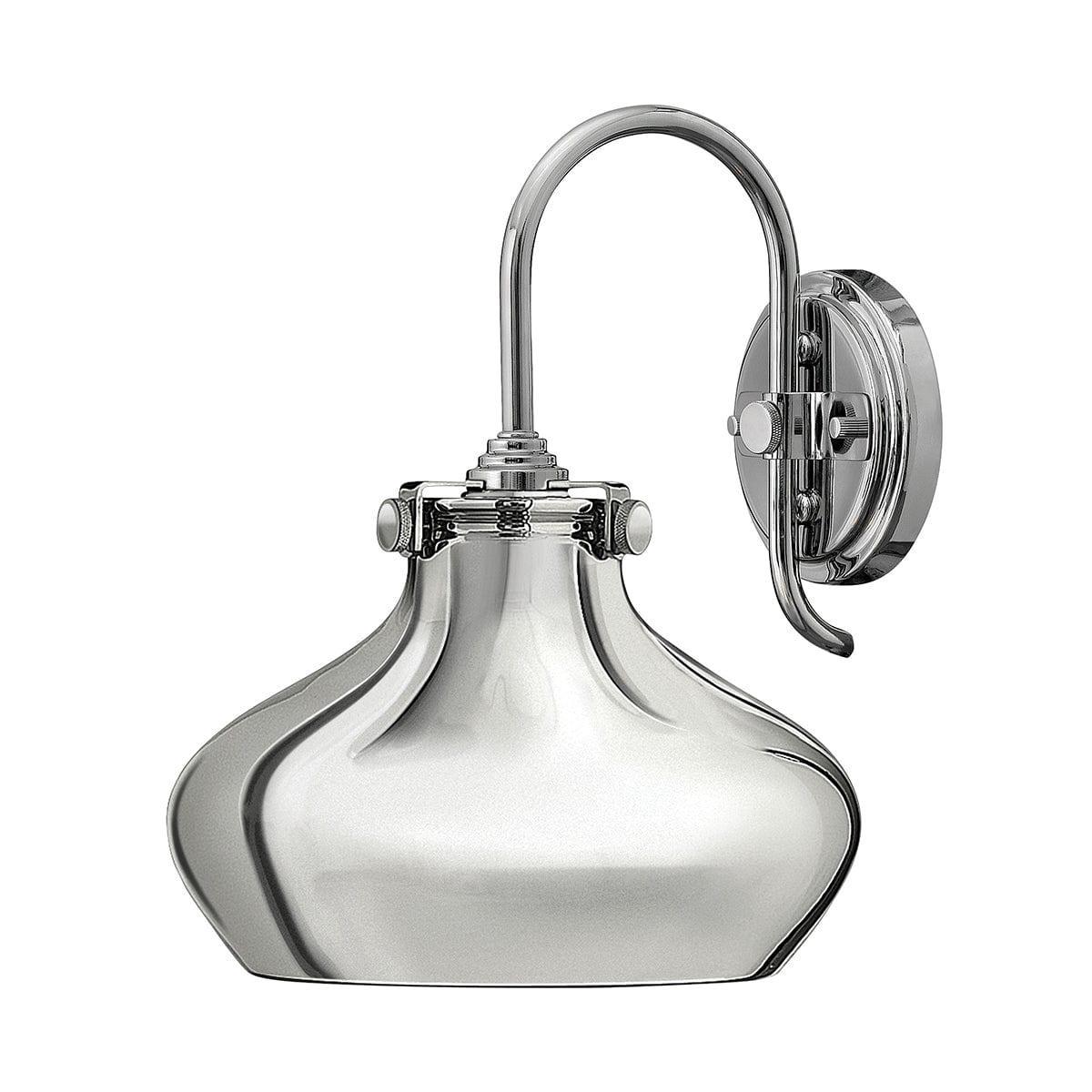 hinkley congress 1 light chrome wall light