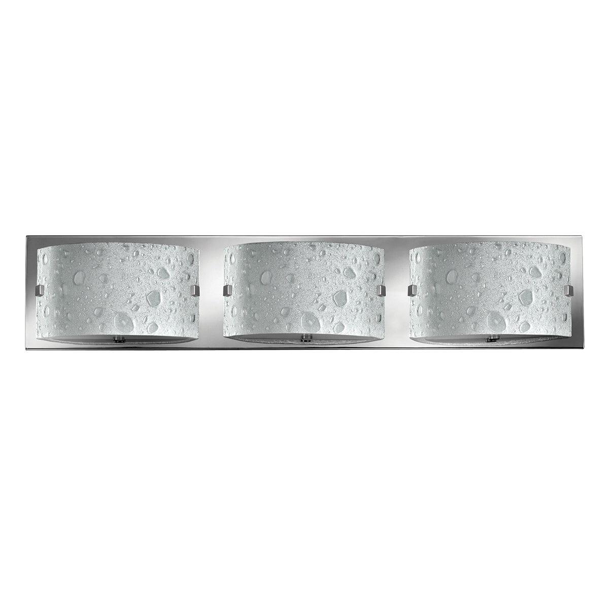 hinkley daphne 3 light polished chrome bathroom wall light
