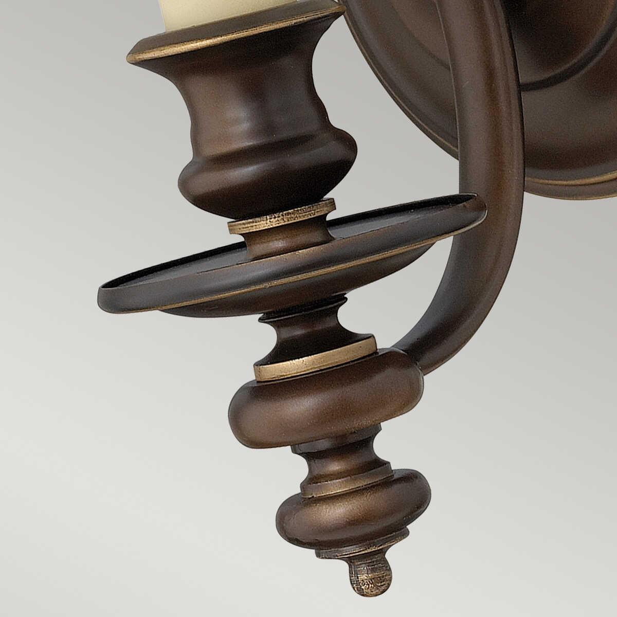 Traditional Wall Lights - Hinkley Dunhill Brass Wall Light HK-DUNHILL1 4